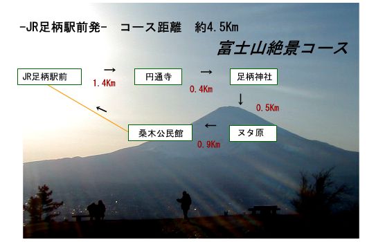 足柄ウォーキング 富士山絶景コース
